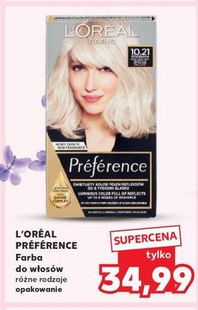 Farba do włosów 10.21 L'oreal feria preference promocja