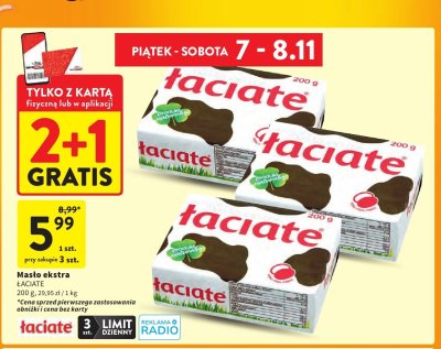 Masło ekstra 2+1 Gratis promocja w Intermarche