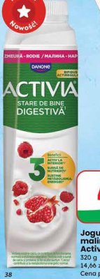 Jogurt pitny malina granat  promocja w Dino