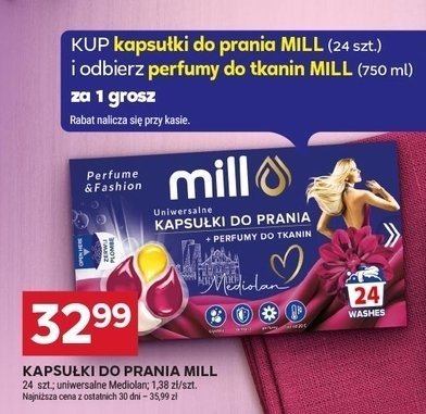 Kapsułki do prania Mill promocja w Stokrotka