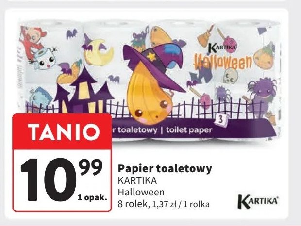 Papier toaletowy halloween Kartika promocja