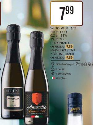 Wino musujące Prosecco 0,2 l promocja w Dino
