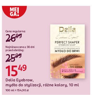 Mydło do brwi stylizująco-pielęgnujące Delia eyebrow expert promocja w Rossmann