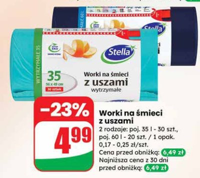 Worki na śmieci z uszami  promocja w Dino