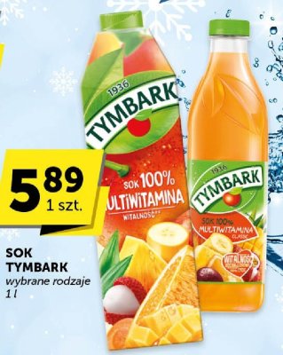 Sok Tymbark wybrane rodzaje promocja w Groszek