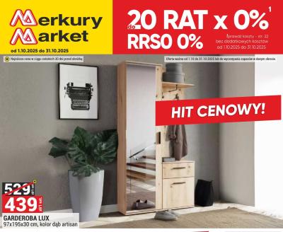 Garderoba LUX 97x195x30 cm, kolor dąb artisan promocja w Merkury Market