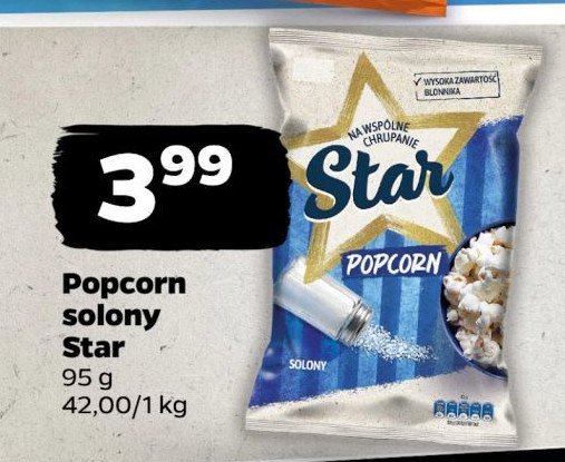 Popcorn solony Star promocja