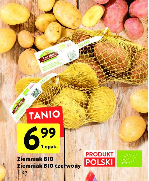 Ziemniaki bio Farma świętokrzyska promocja w Wafelek