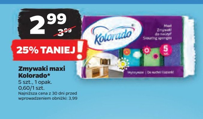 Zmywaki do naczyń maxi Kolorado promocja