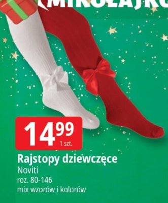 Rajstopy dziewczęce Noviti promocja w Leclerc