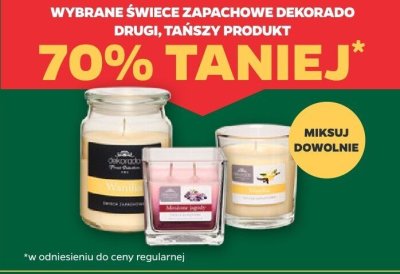 Wybrane świece zapachowe Dekorado DRUGA -70% promocja w Netto