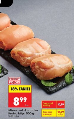 Mięso z uda kurczaka Kraina Mięs, 500 g promocja w Biedronka
