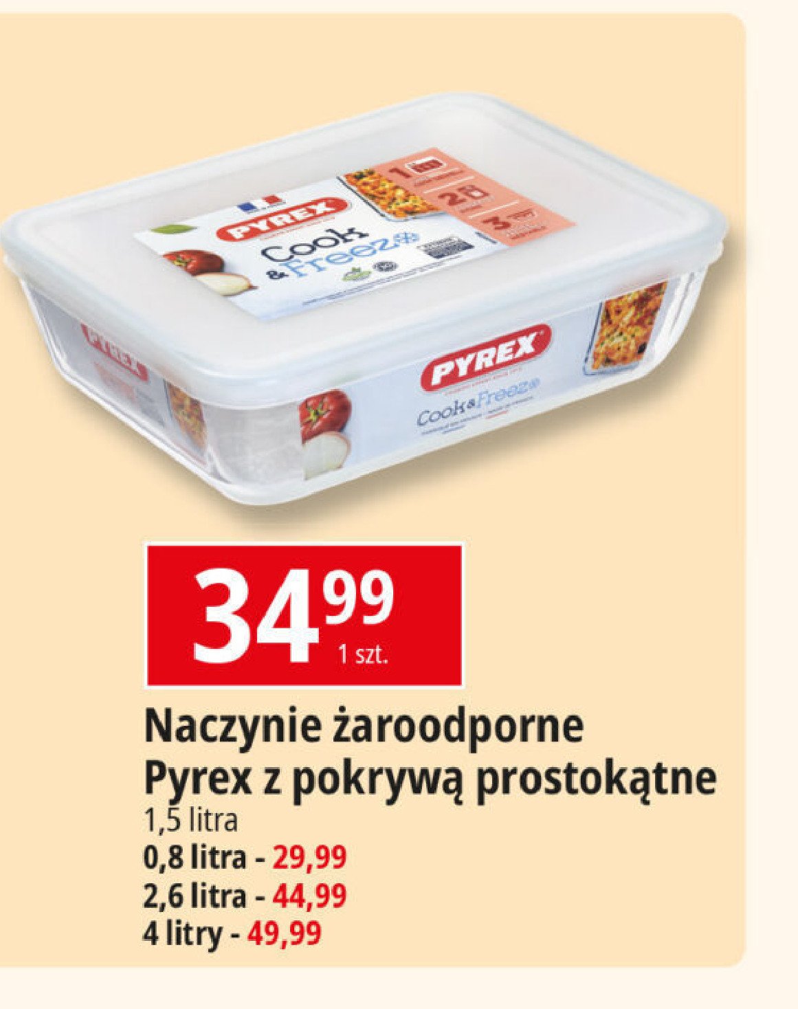 Naczynie cook & freez 1.5 l Pyrex promocja