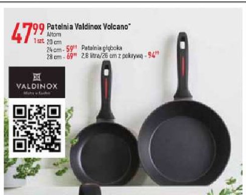 Patelnia volcano 26cm Valdinox promocja