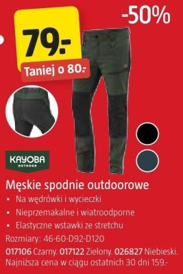 Męskie spodnie outdoorowe KADOBA promocja w Jula