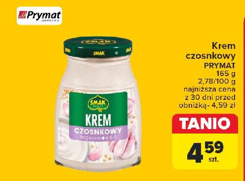 Krem czosnkowy Smak promocja