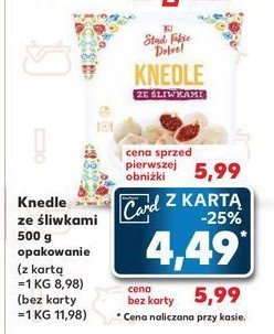 Knedle ze śliwkami K-classic promocja