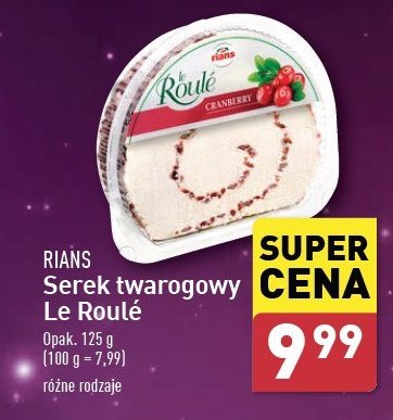 Ser le roule z żurawiną Rians promocja w Aldi