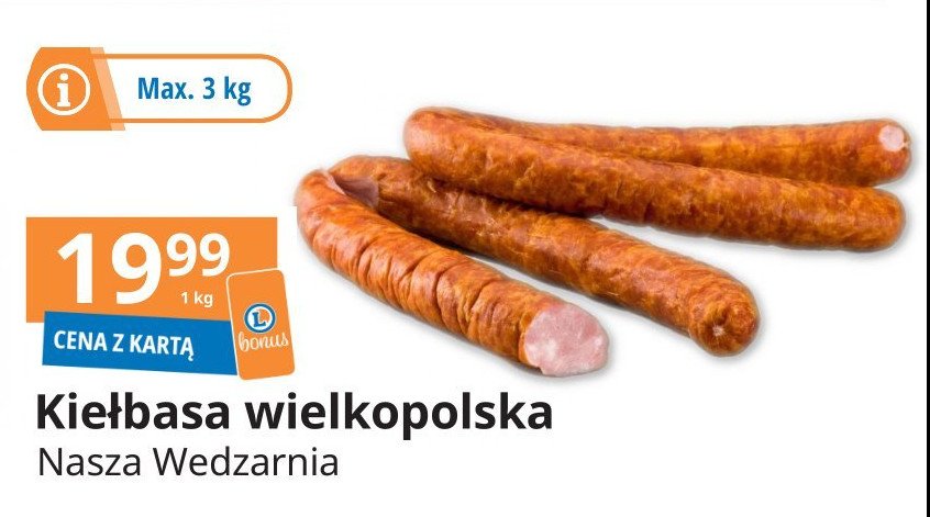 Kiełbasa krakowska wielkopolska Nasza wędzarnia e.leclerc promocja