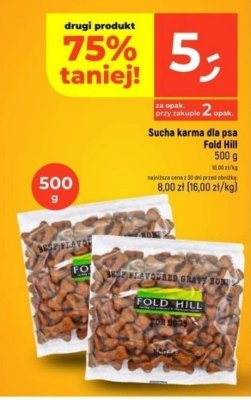 Sucha karma dla psa Fold Hill promocja w Dealz