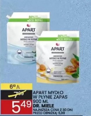 Mydło Apart Pitanie zapas 500 ML Dr. Miele promocja w Wafelek