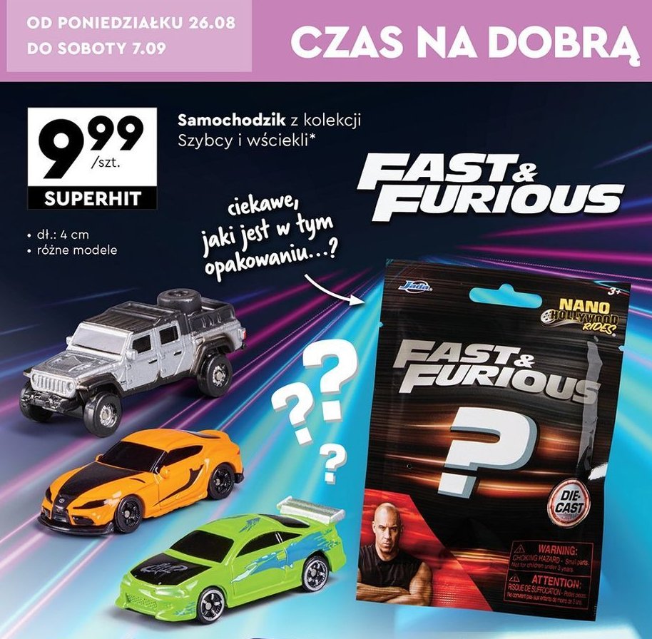 Samochód 1:32 szybcy i wściekli promocja