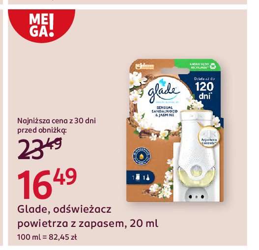 Electric z płynem urządzenie drzewo sandałowe Glade by brise promocja