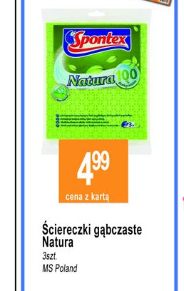 艢ciereczki g膮bczaste natura Spontex promocja