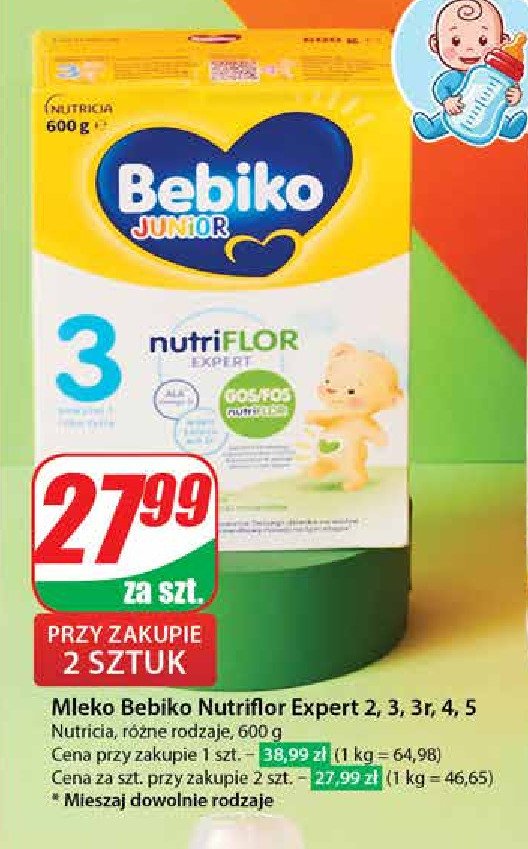 Mleko Bebiko 3 Junior promocja w Dino