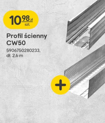 Profil ścienny CW50 promocja w Castorama