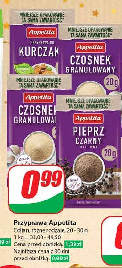 Pieprz czarny mielony Appetita promocja