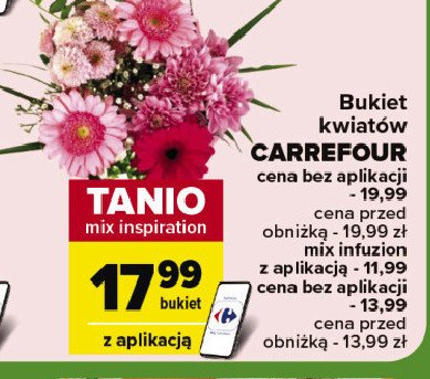 Bukiet kwiatów Carrefour promocja