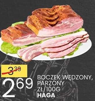 Boczek wędzony parzony Haga promocja w Wafelek
