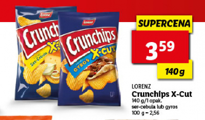 Chipsy gyros Crunchips x-cut Crunchips lorenz promocja
