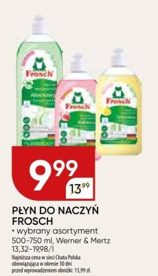 Płyn do naczyń Frosch promocja w Chata Polska