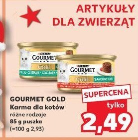 Karma dla kota królik Purina gourmet gold promocja w Kaufland