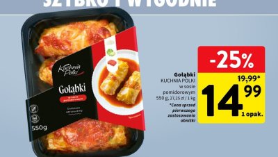 Gołąbki Kuchnia Polki w sosie pomidorowym promocja w Intermarche