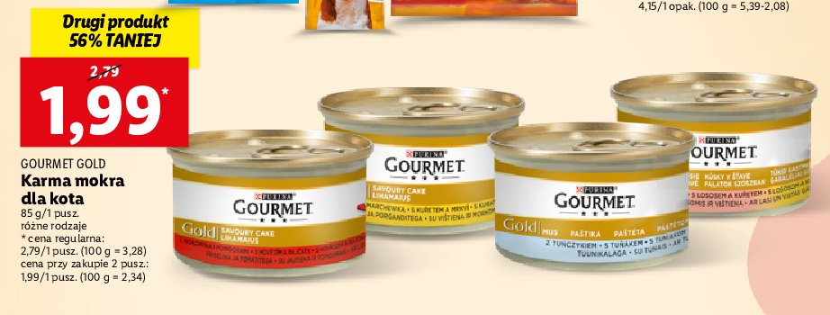 Karma dla kota z wołowiną i pomidorami Purina gourmet gold promocje