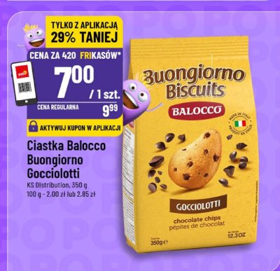 Ciastka Balocco Buongiorno Gocciolotti promocja w POLOmarket