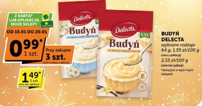 Budyń Delecta o smaku śmietankowym 64g promocja w ABC
