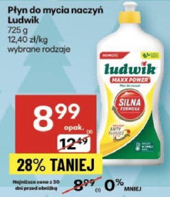 Płyn do mycia naczyń Ludwik wybrane rodzaje promocja w Delikatesy Centrum