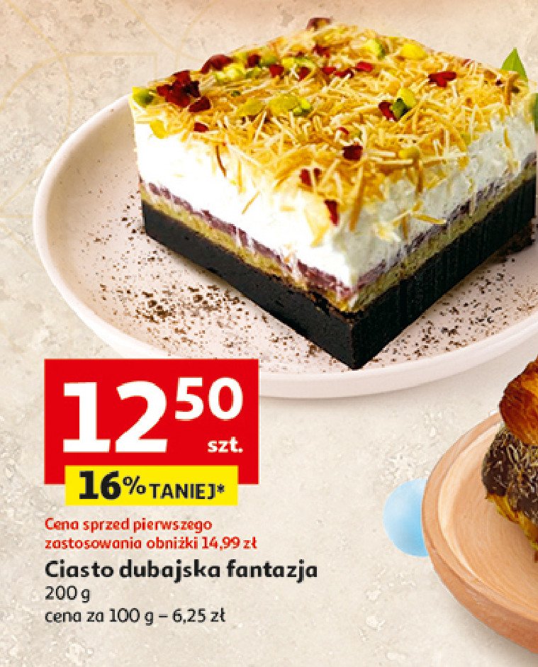 Ciasto dubajska fantazja promocja w Auchan
