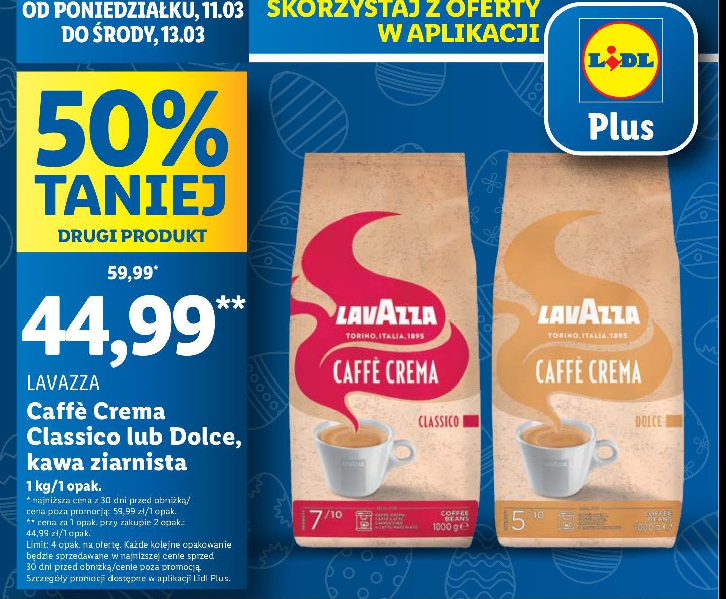 Kawa LAVAZZA CREMA & GUSTO DOLCE promocja
