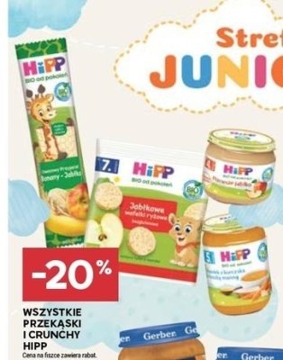 Przekąski i crunchy HiPP różne rodzaje promocja w Stokrotka