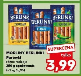 Parówki z kurcząt Morliny berlinki promocja