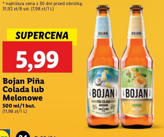 Piwo Bojan melonowe promocja w Lidl