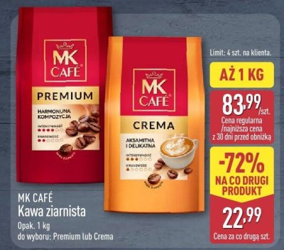 Kawa ziarnista Premium promocja w Aldi