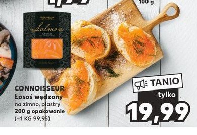 Łosoś norweski wędzony na zimno w plastrach Connoisseur promocja