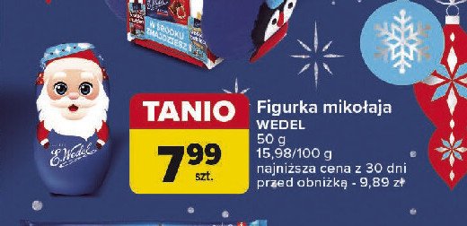 Figurka mikołaj E.WEDEL promocja w Carrefour