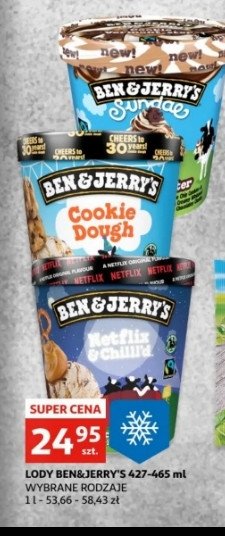 Lody dulce de-lish Ben & jerry's promocja